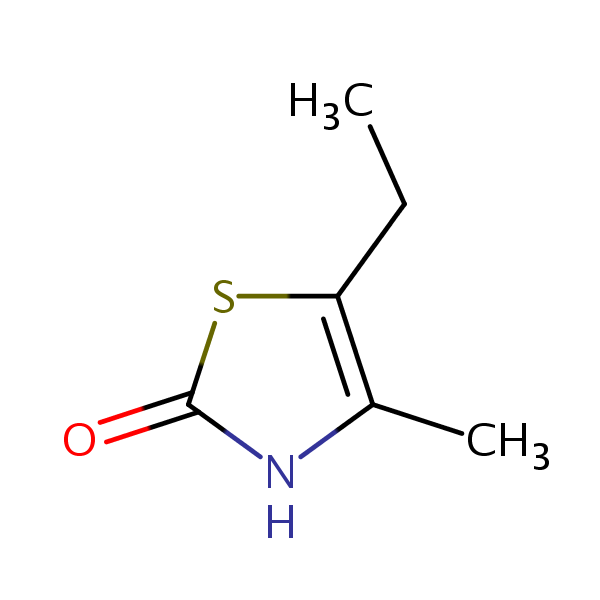 5-Ethyl-4-methylthiazol-2(3H)-one structural formula