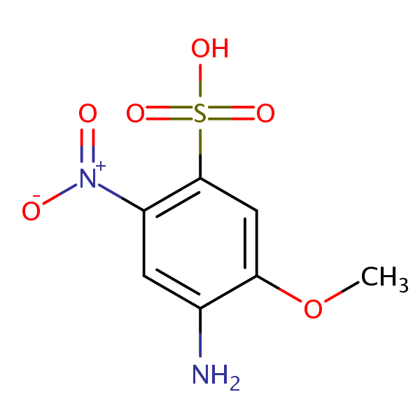 5-Methoxy-2-nitrosulphanilic acid structural formula