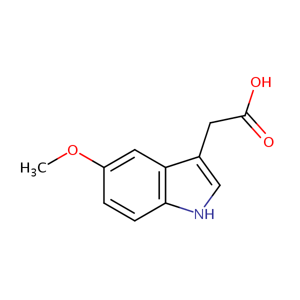 5-Methoxyindoleacetic acid structural formula