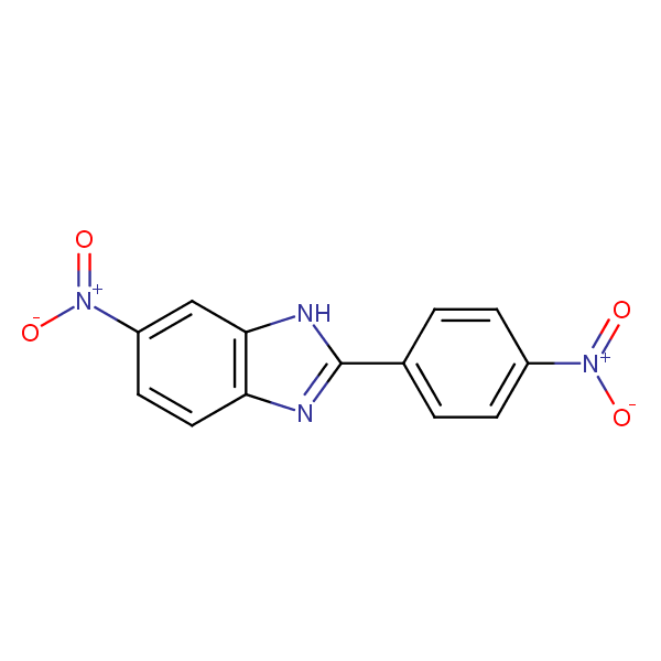 5-Nitro-2-(4-nitrophenyl)-1H-benzimidazole structural formula