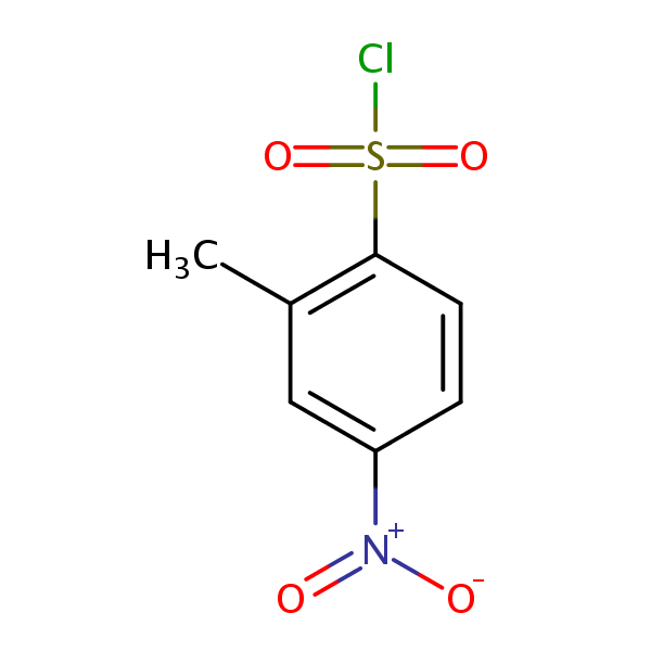 5-Nitrotoluene-2-sulphonyl chloride structural formula