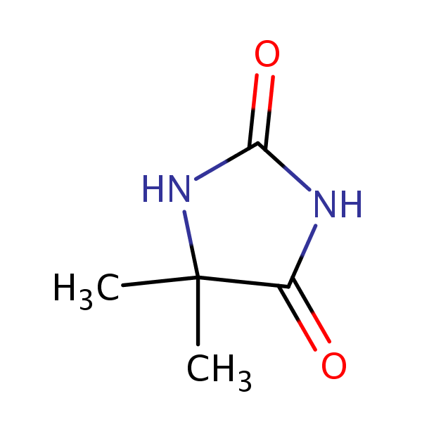5,5-Dimethylhydantoin structural formula
