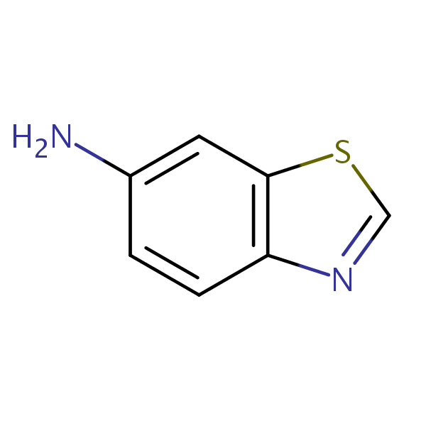 6-Aminobenzothiazole structural formula