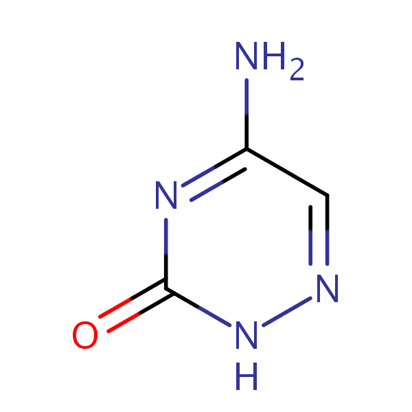 6-Azacytosine structural formula