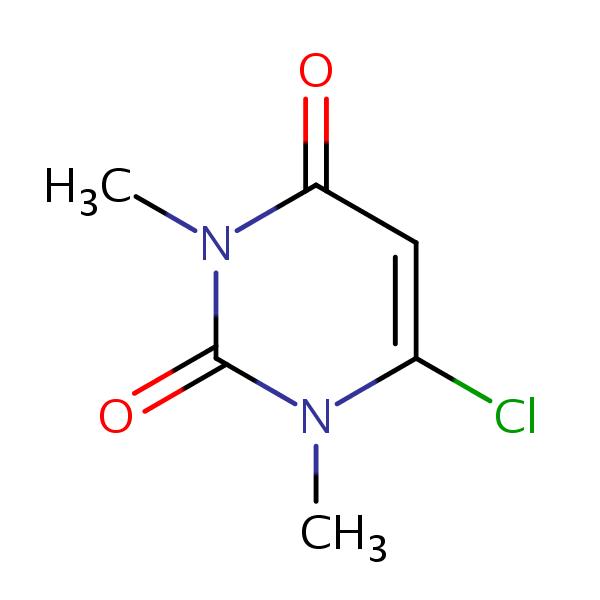6-Chloro-1,3-dimethyluracil structural formula