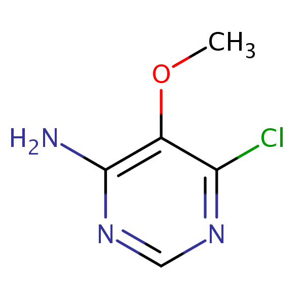 6-Chloro-5-methoxypyrimidin-4-amine structural formula