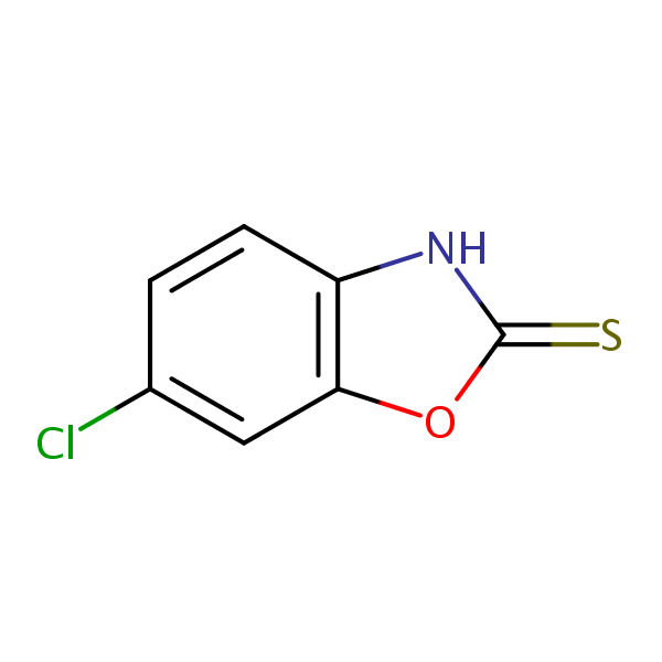 6-Chlorobenzoxazole-2(3H)-thione structural formula