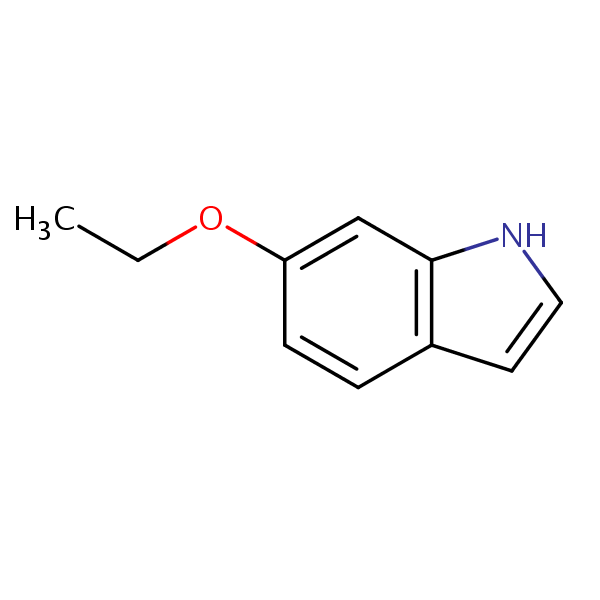 6-Ethoxy-1H-indole structural formula