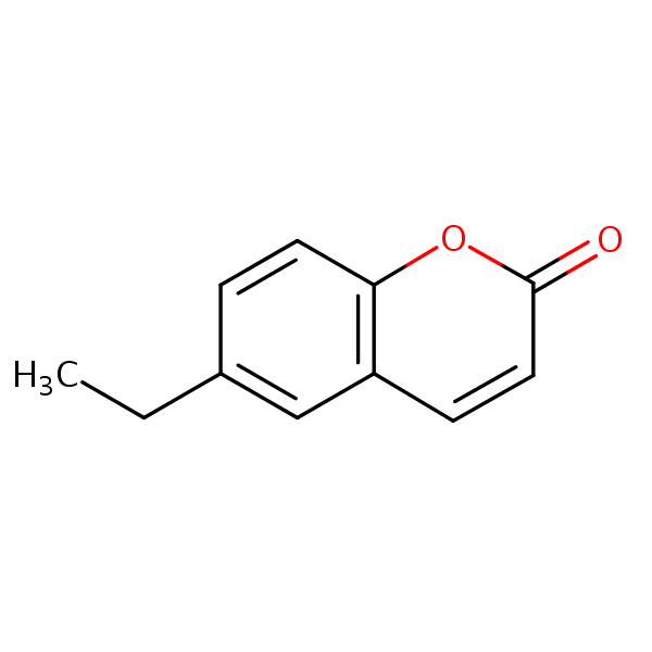 6-Ethylcoumarin structural formula