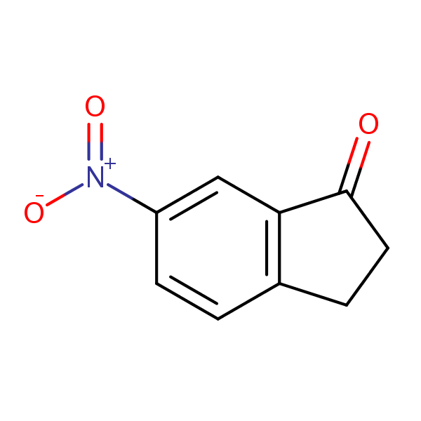 6-Nitroindan-1-one structural formula