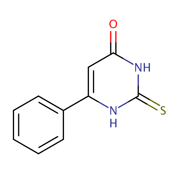 6-Phenylthiouracil structural formula