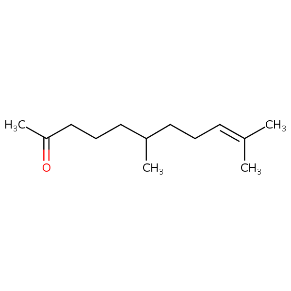 6,10-Dimethyl-9-undecen-2-one structural formula