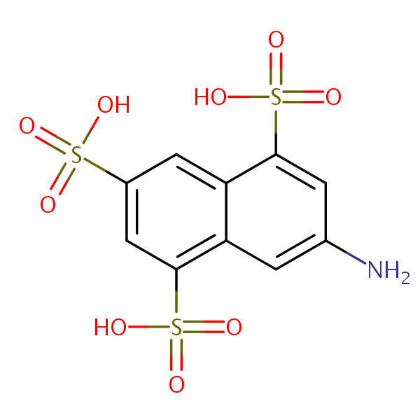 7-Amino-1,3,5-naphthalenetrisulfonic acid structural formula
