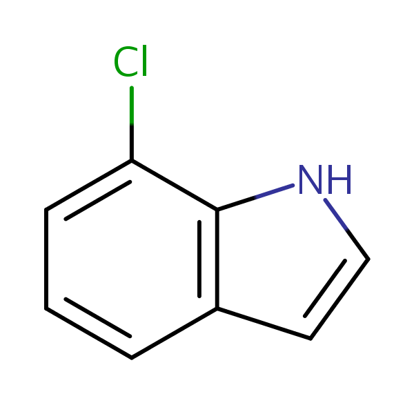 7-Chloro-1H-indole structural formula