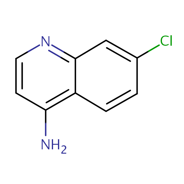 7-Chloro-4-aminoquinoline structural formula