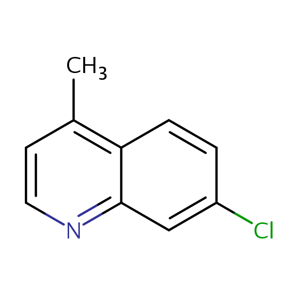 7-Chloro-4-methylquinoline structural formula
