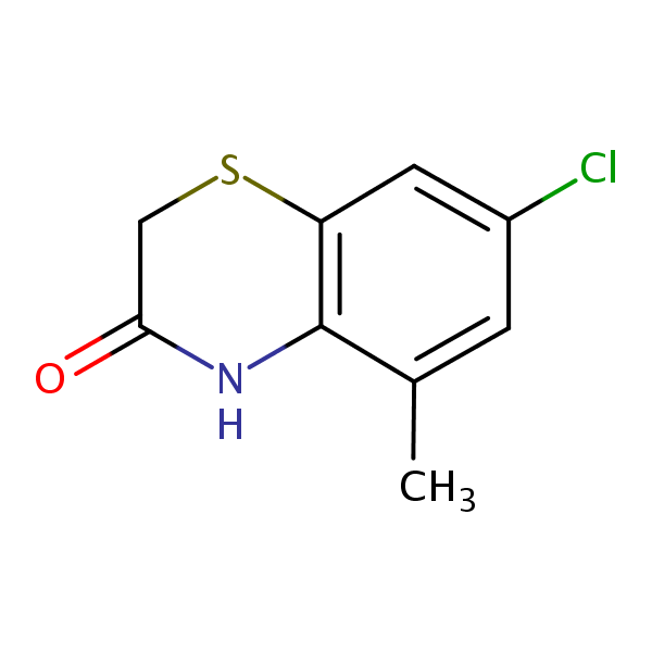 7-Chloro-5-methyl-2H-1,4-benzothiazin-3(4H)-one structural formula
