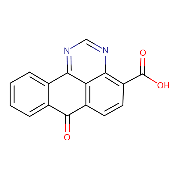 7-Oxo-7H-benzo(e)perimidine-4-carboxylic acid structural formula