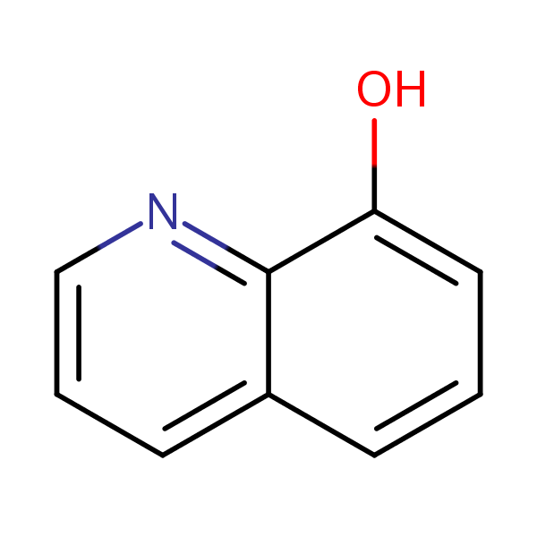 8-Hydroxyquinoline structural formula