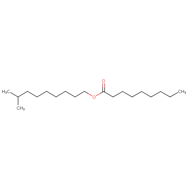 8-Methylnonyl nonan-1-oate structural formula