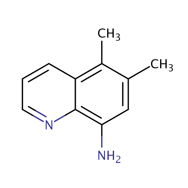 8-Quinolinamine, 5,6-dimethyl- structural formula