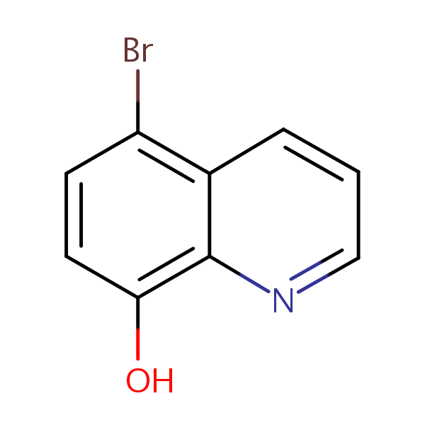 8-Quinolinol, 5-bromo- structural formula