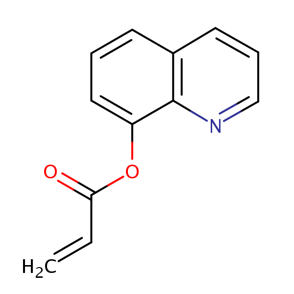 8-Quinolyl acrylate structural formula