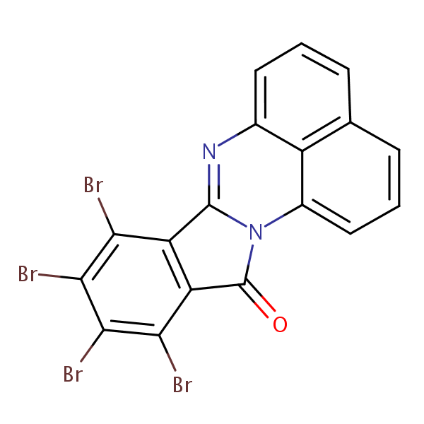 8,9,10,11-Tetrabromo-12H-phthaloperin-12-one structural formula
