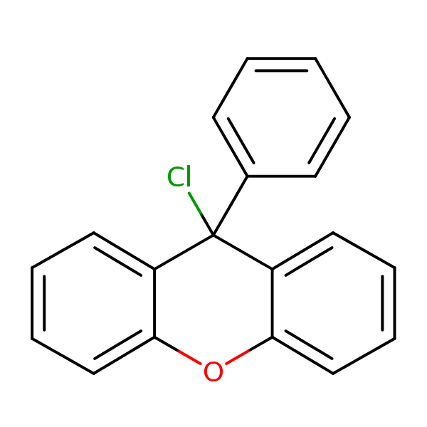 9-Chloro-9-phenyl-9H-xanthene structural formula