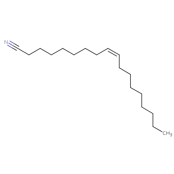 9-Octadecenenitrile, (9Z)- structural formula