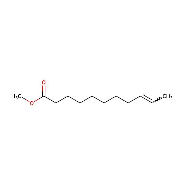 9-Undecenoic acid, methyl ester structural formula
