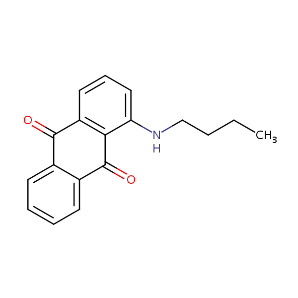 9,10-Anthracenedione, 1-(butylamino)- structural formula