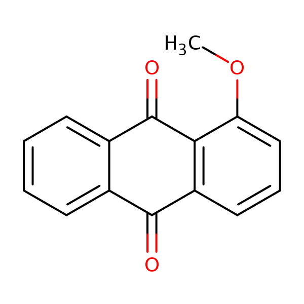 9,10-Anthracenedione, 1-methoxy- structural formula