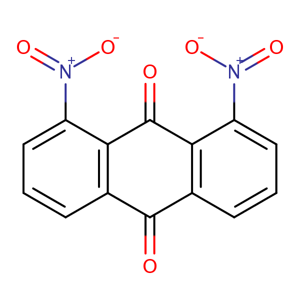 9,10-Anthracenedione, 1,8-dinitro- structural formula