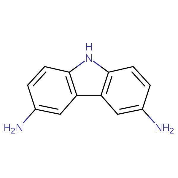 9H-Carbazole-3,6-diamine structural formula