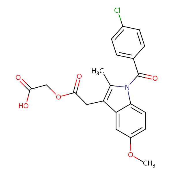Acemetacin structural formula