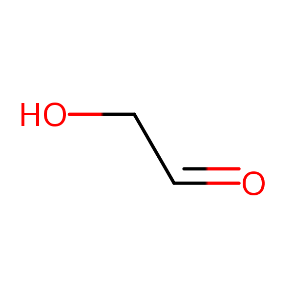 Acetaldehyde, hydroxy- structural formula