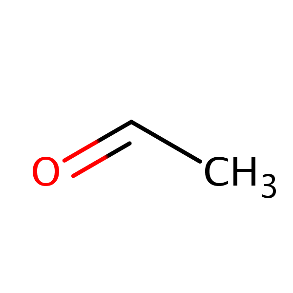 Acetaldehyde structural formula