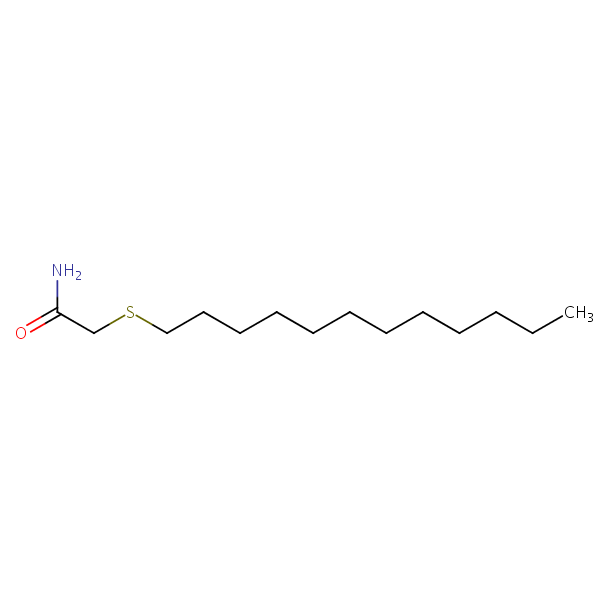 Acetamide, 2-(dodecylthio)- structural formula