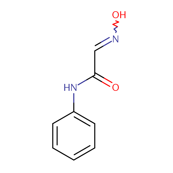 Acetamide, 2-(hydroxyimino)-N-phenyl- structural formula