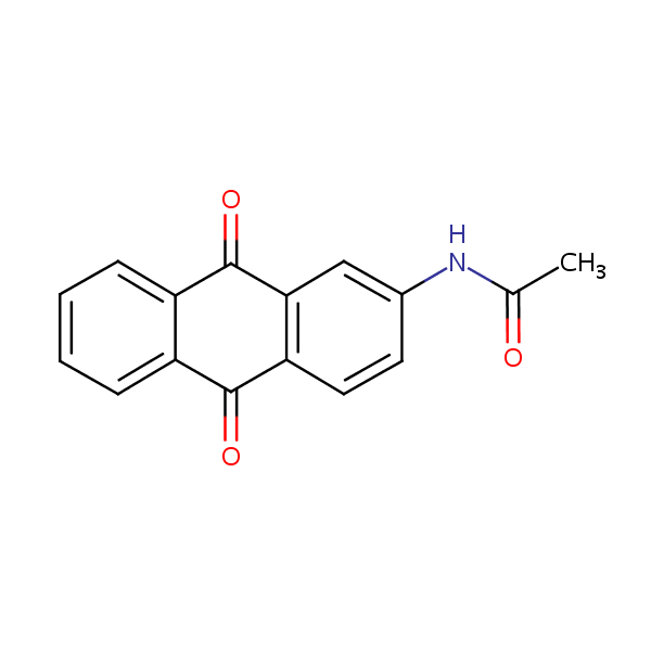Acetamide, N-2-anthraquinonyl- (8CI) structural formula
