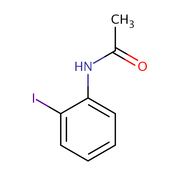 Acetamide, N-(2-iodophenyl)- structural formula