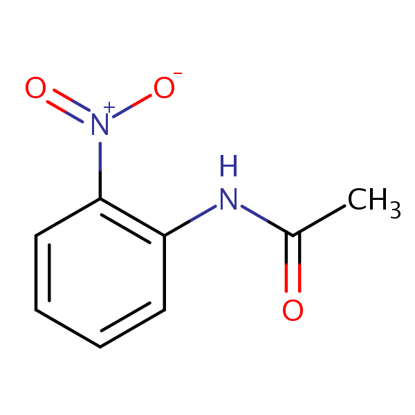Acetamide, N-(2-nitrophenyl)- structural formula