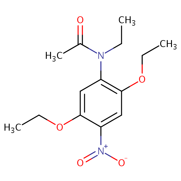 Acetamide, N-(2,5-diethoxy-4-nitrophenyl)-N-ethyl- structural formula