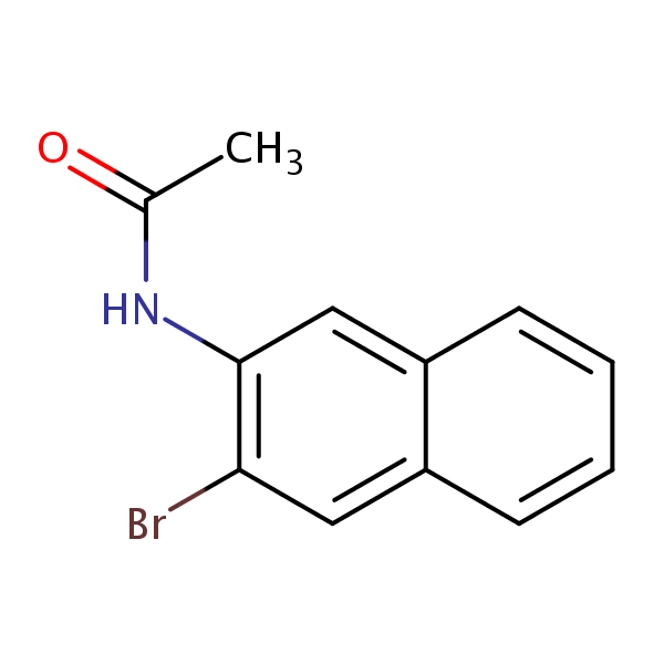 Acetamide, N-(3-bromo-2-naphthalenyl)- structural formula