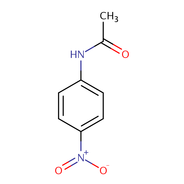 Acetamide, N-(4-nitrophenyl)- structural formula