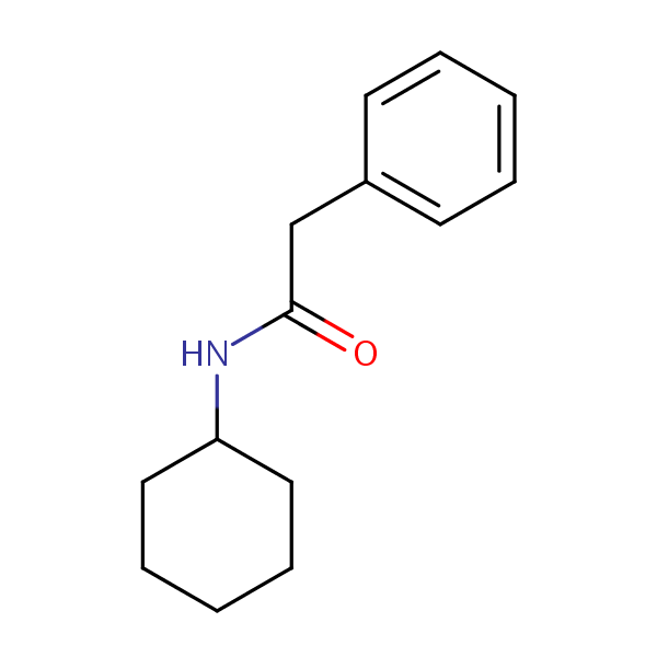 Acetamide, N-cyclohexyl-2-phenyl- structural formula