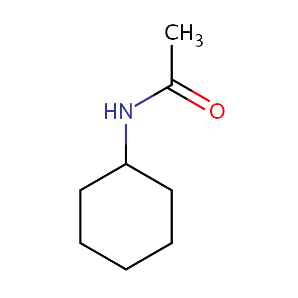 Acetamide, N-cyclohexyl- structural formula