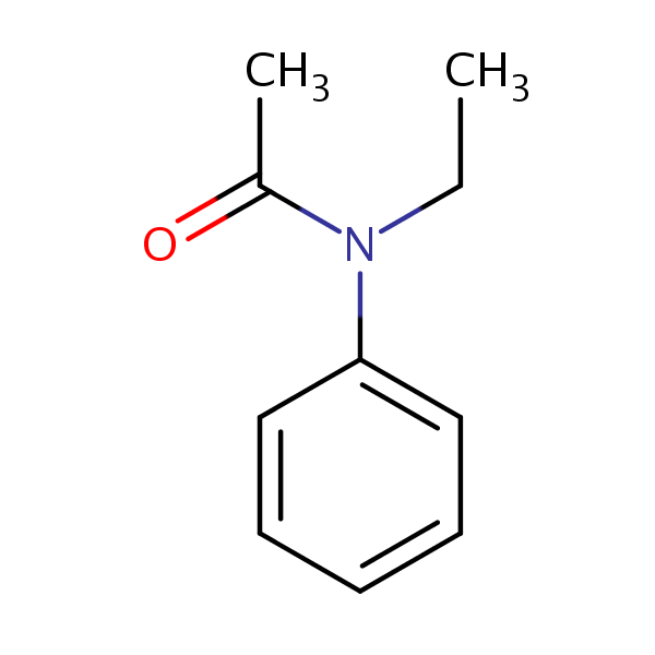 Acetamide, N-ethyl-N-phenyl- structural formula