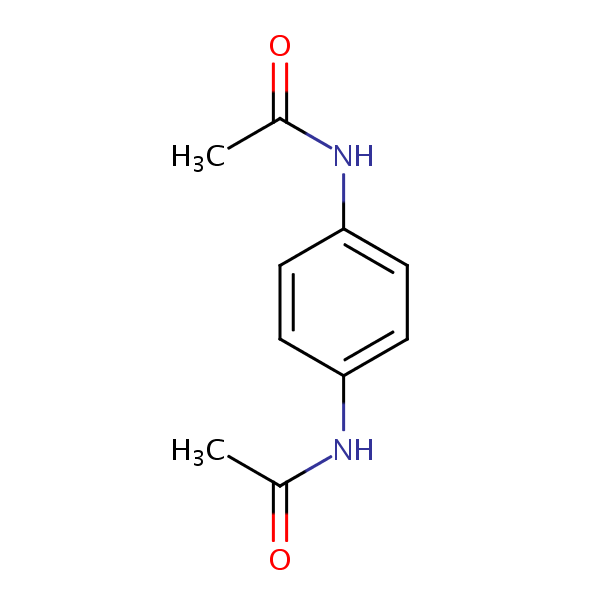 Acetamide, N,N’-1,4-phenylenebis- structural formula
